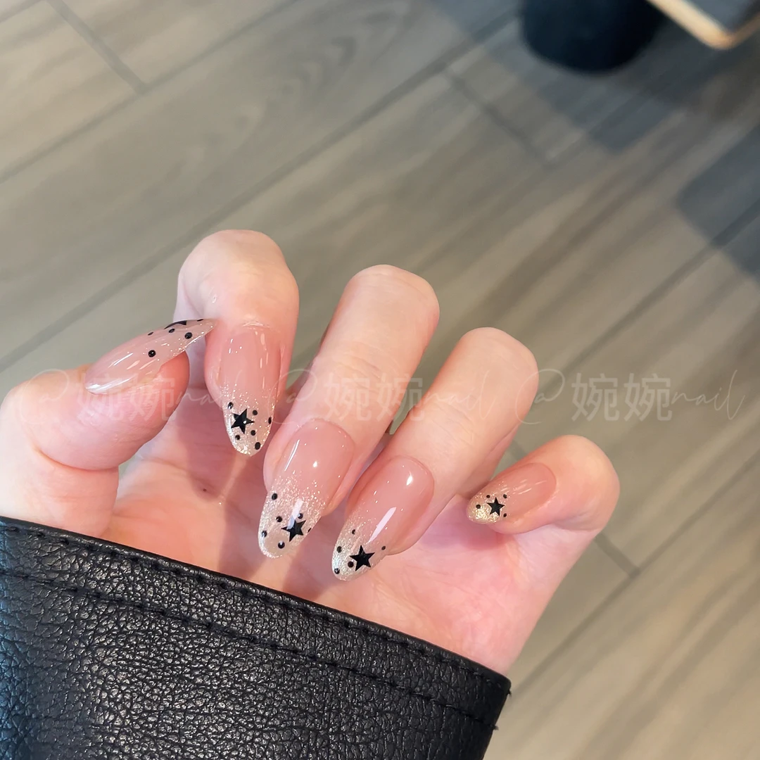 婉婉【星星】纯手工猫眼清透百搭贴纸设计穿戴甲