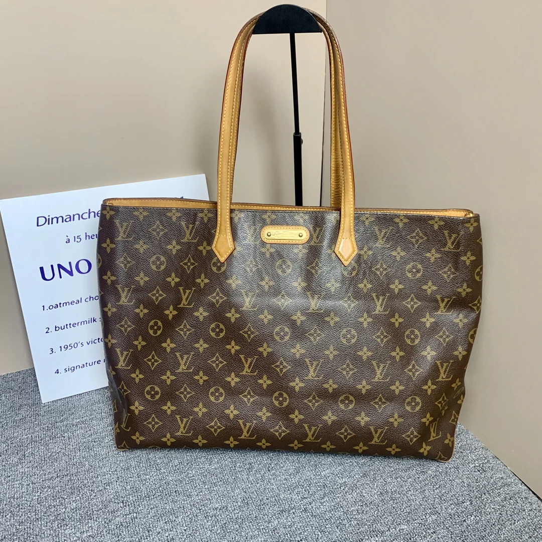 95新 LouisVuitton/路易威登 LV老花大托特包/路易威登腋下托特