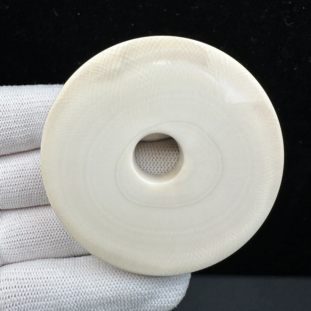 E1881天然猛犸牙 牙饼子 58*10mm支持鉴定 假一罚四