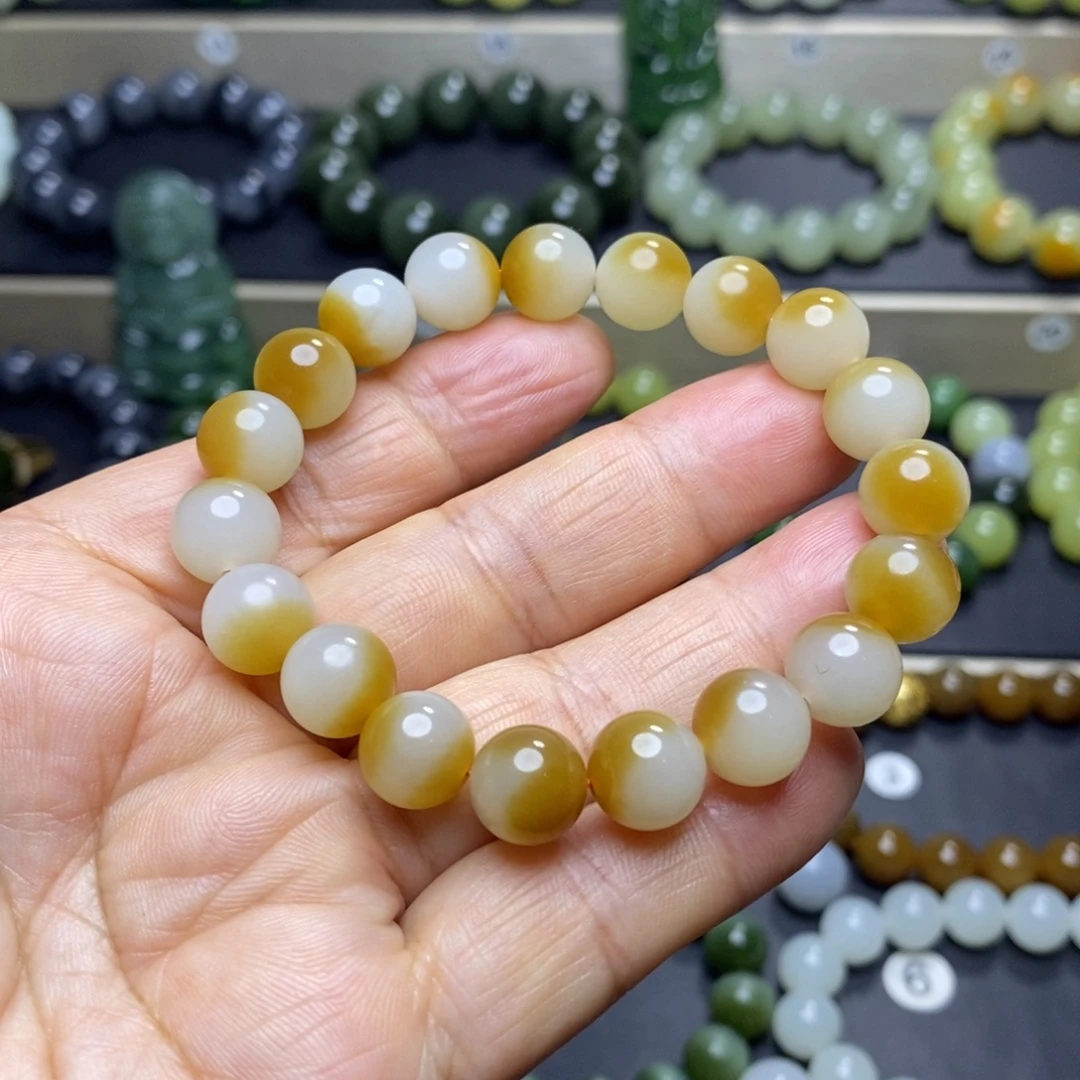 和田玉未镶嵌手串