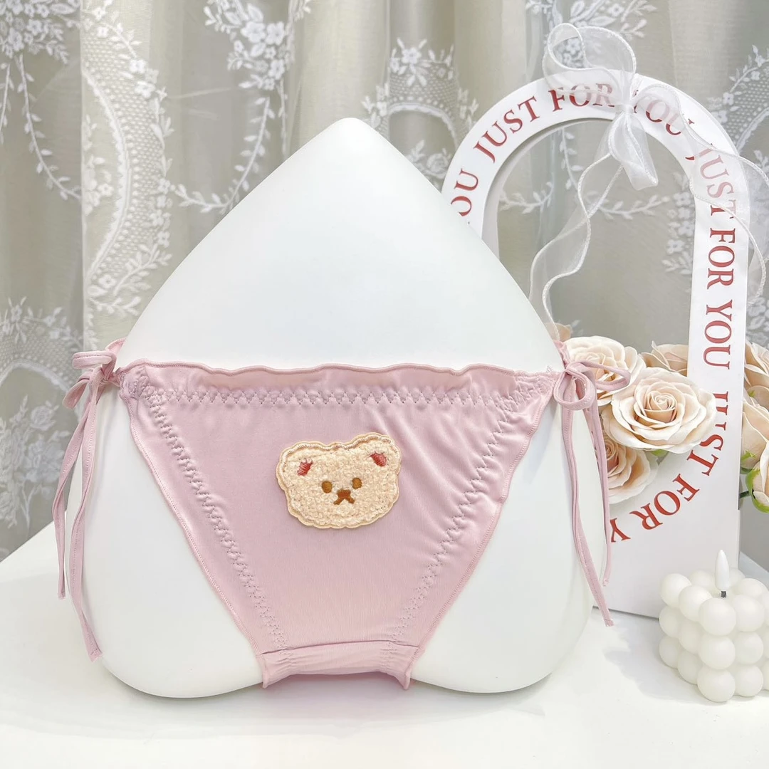 (90-130斤)软心小熊熊女士绑带可解性感纯欲风少女甜美低腰女内裤