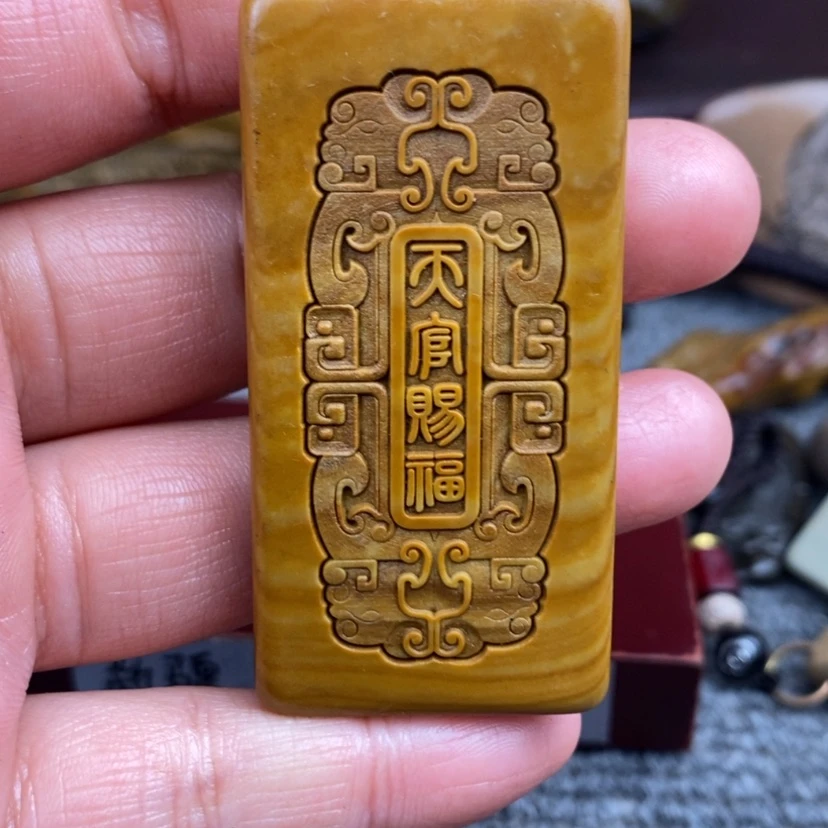 【闪购商品】原石雕刻手把件猫