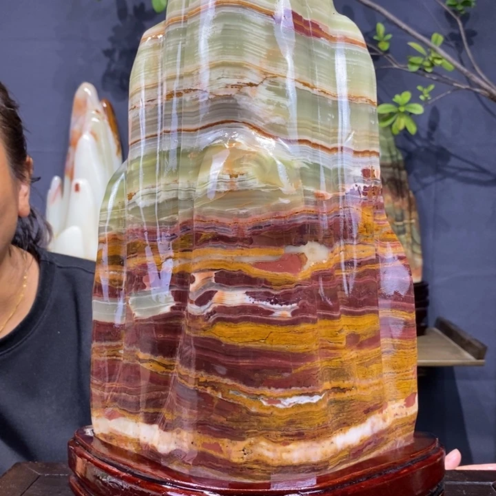 用***2石材精品古青石摆件