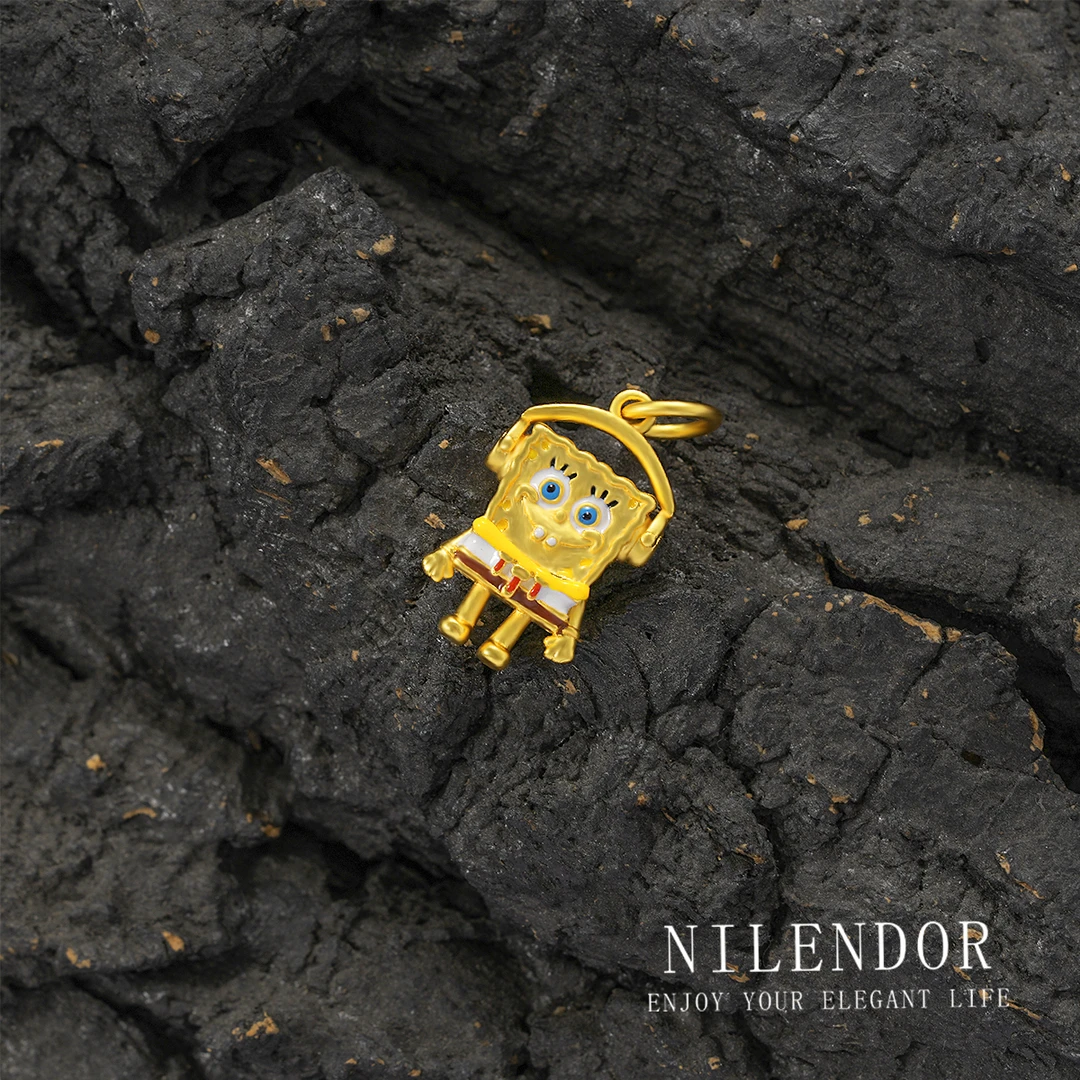 铜合金吊坠 XL-516时尚可爱海绵宝宝创意百搭吊坠