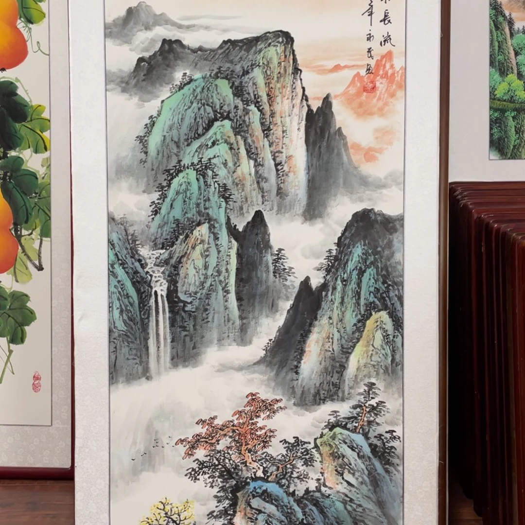 国画带框尺寸63*123厘米
