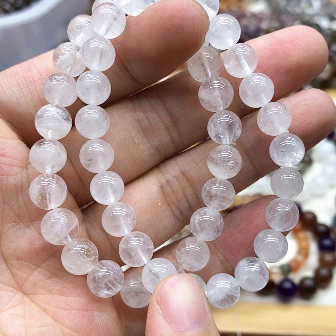 水晶手链未镶嵌多样性发货发一条