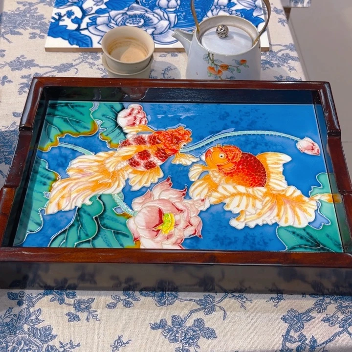 一体款瓷板画艺术作品