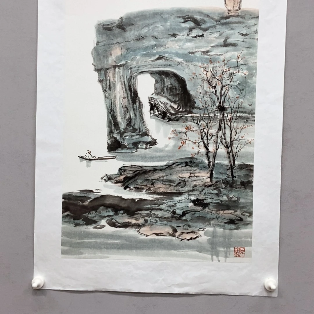 国画黄桂明四尺三开精品佳作