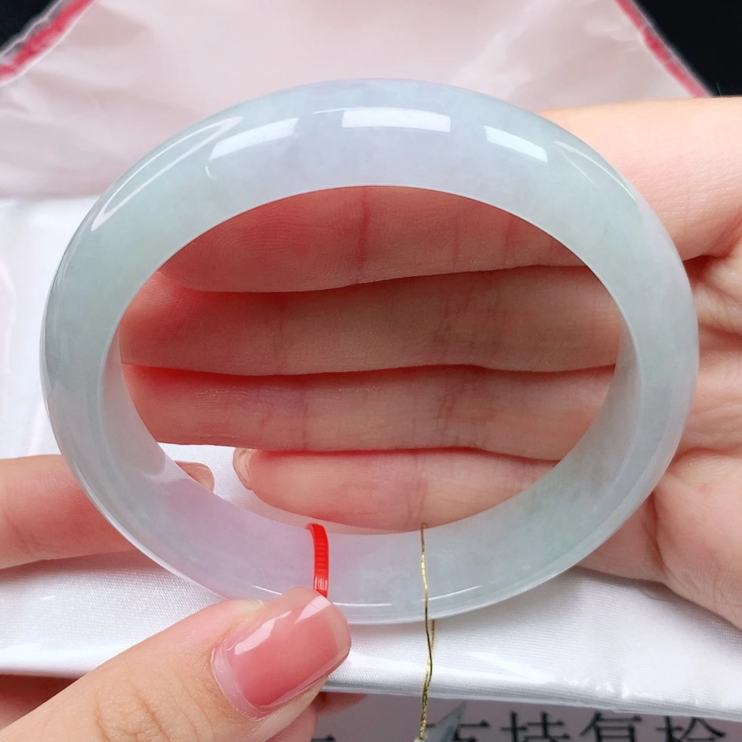 翡翠未镶嵌手镯57圈02755