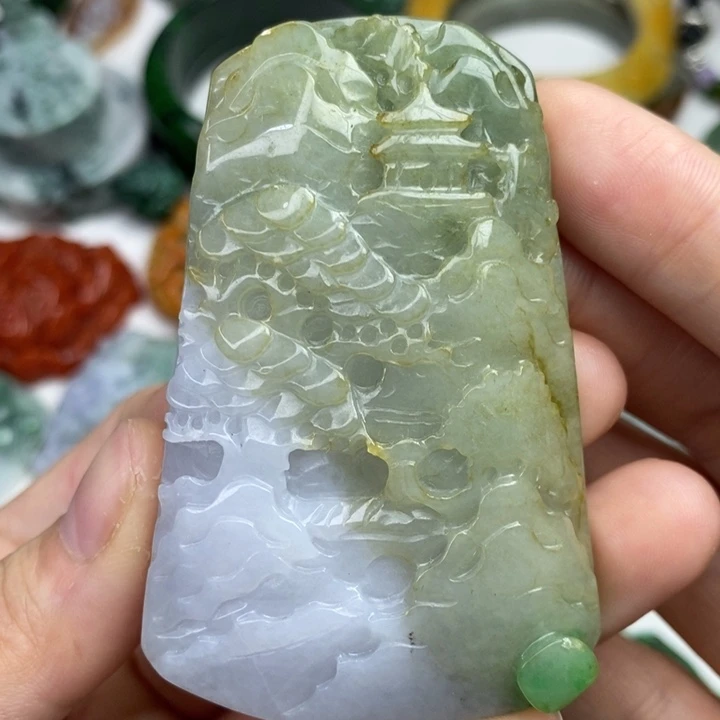 颈饰未镶嵌翡翠吊坠