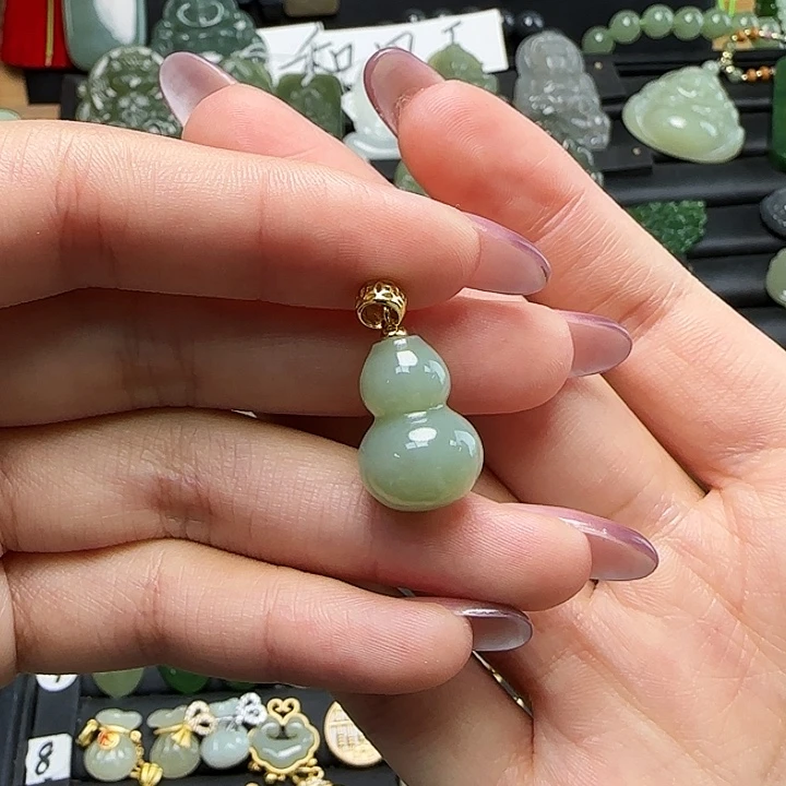 颈饰银S925镶嵌和田玉