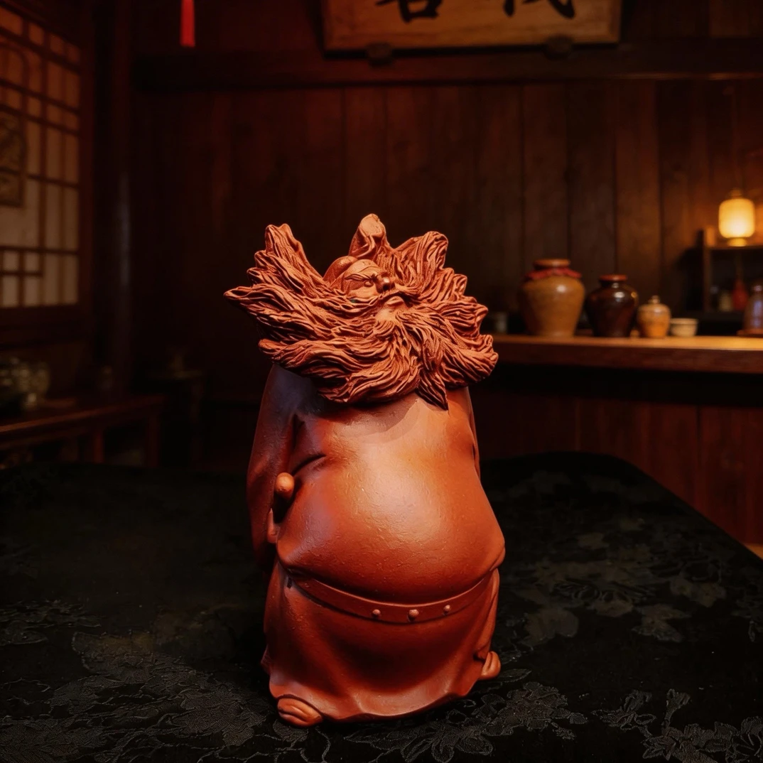郭栋手工创意天师钟馗茶宠摆件茶室可养可摆精美装饰茶道中式摆设