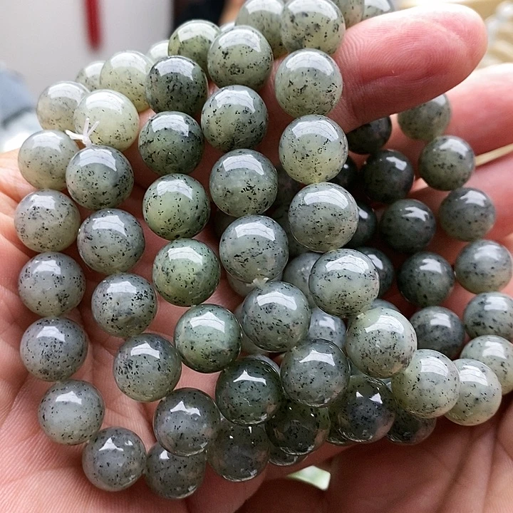 【闪购商品】未镶嵌手链和田玉12青花拍一发一