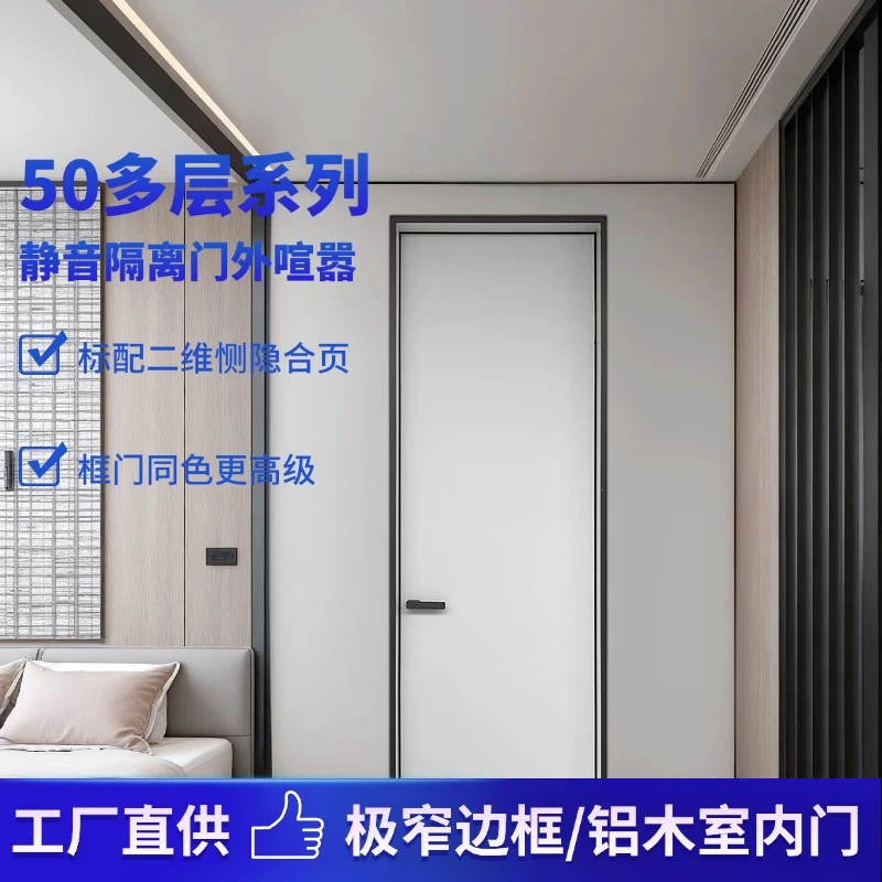 铝木门/全铝边框/现代简约风/新款铝木门/轻奢极简多层面板