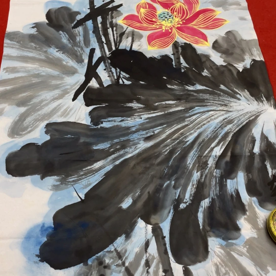 竖款国画82736373