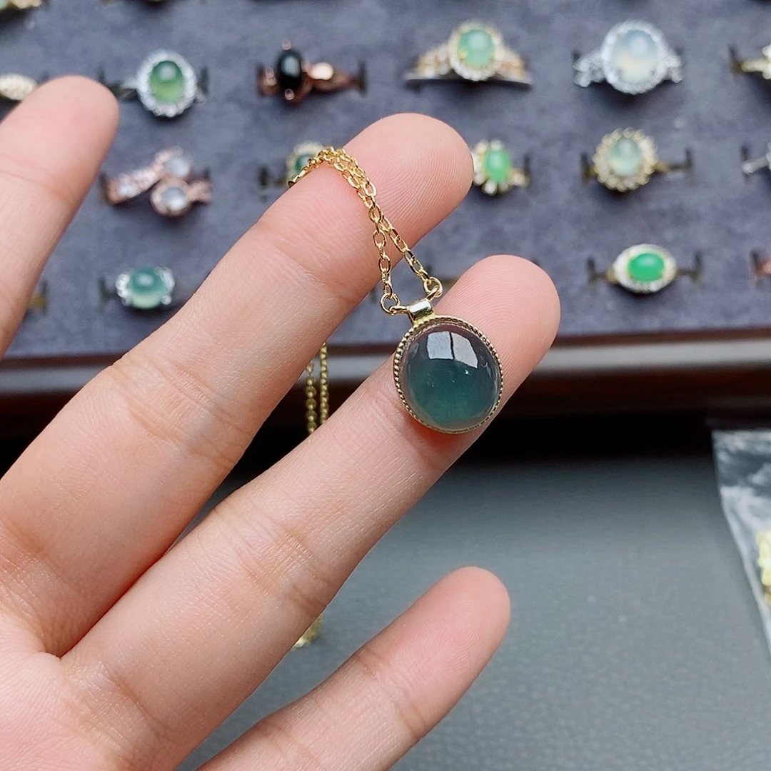 银S925镶嵌戒指翡翠11111