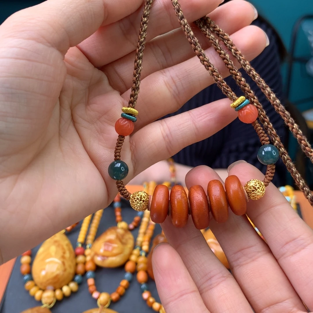 蜜蜡未镶嵌项链多样性发