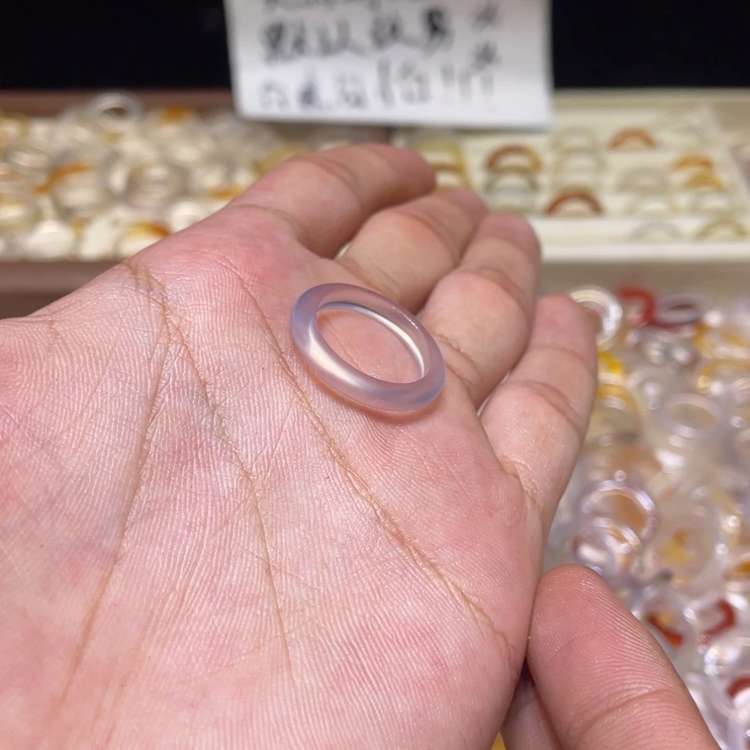 玛瑙/玉髓未镶嵌戒指42号港15