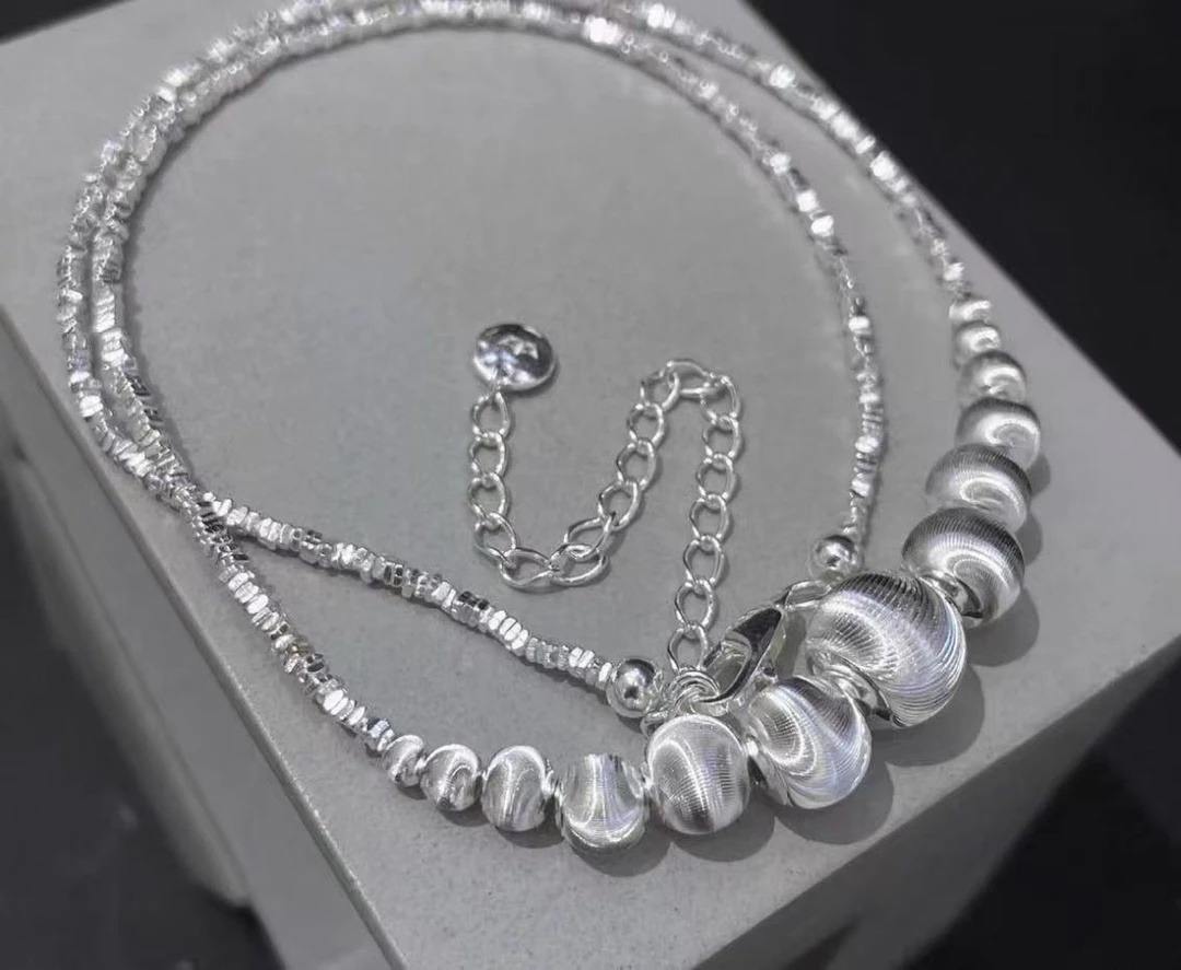 YZ025碎银珍珠项链 无礼盒