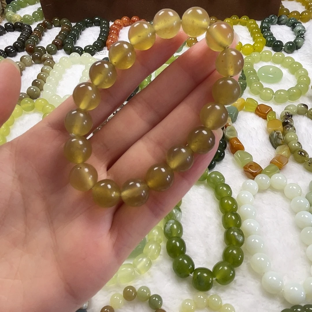 蛇纹石玉未镶嵌手链