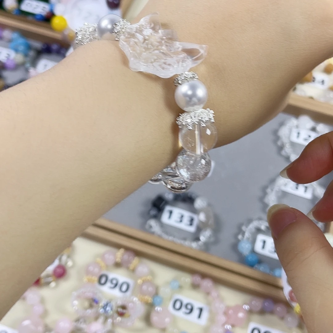 水晶手链银S925镶嵌