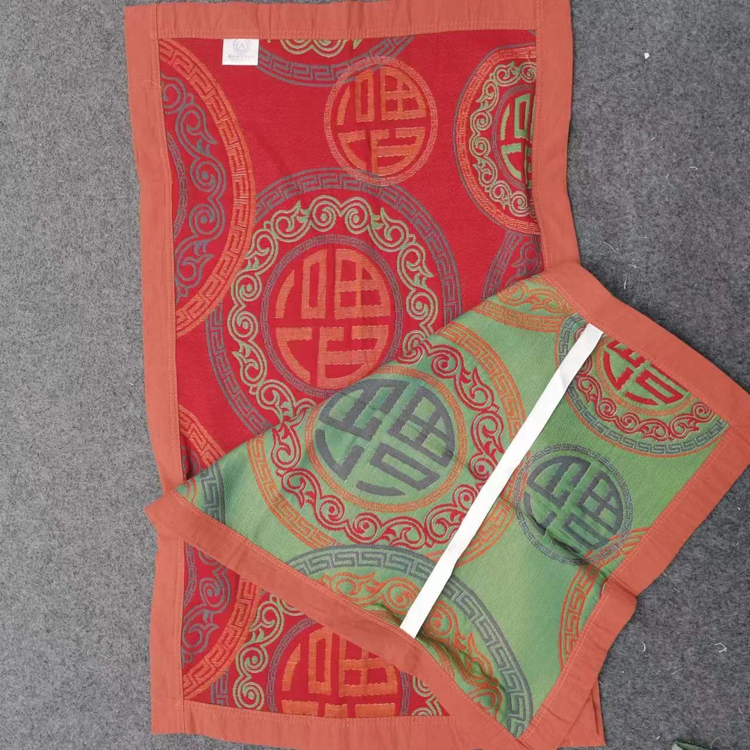 【红色百福】半包枕套一对装