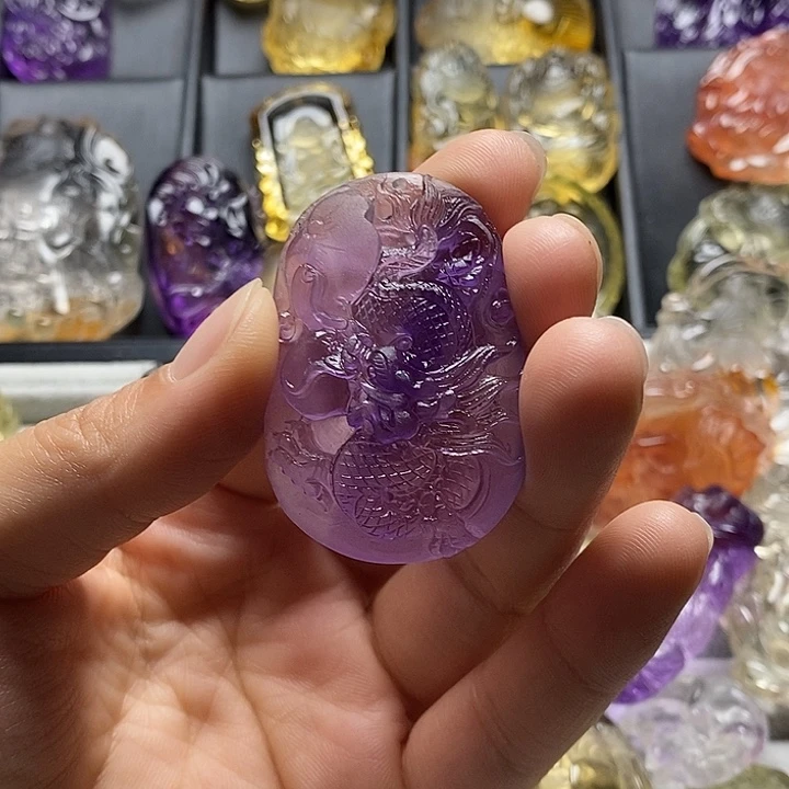 康***焯未镶嵌颈饰水晶水晶吊坠