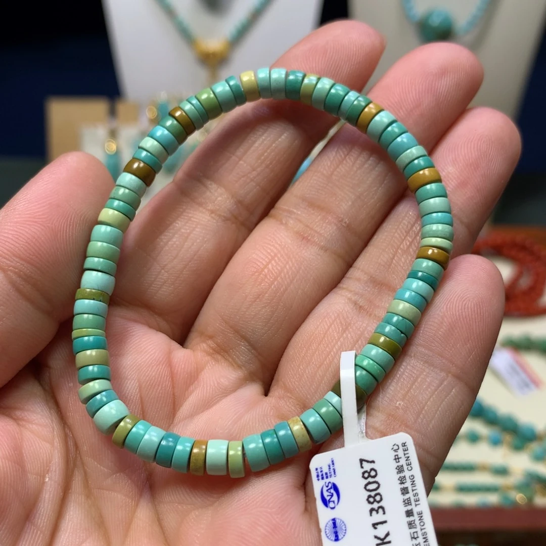 未镶嵌绿松石直切5mm