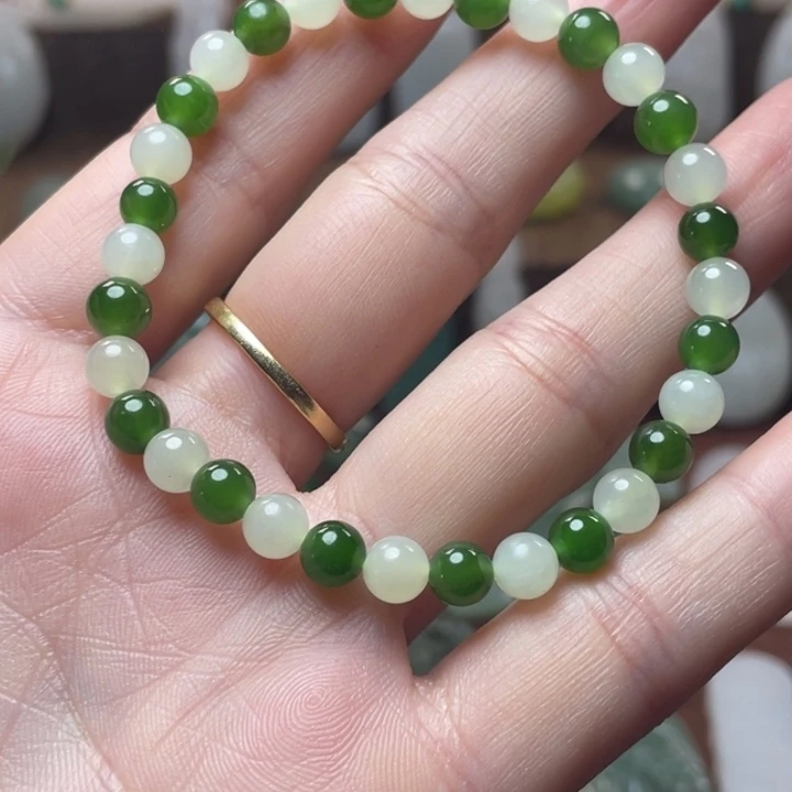 和田玉未镶嵌手链