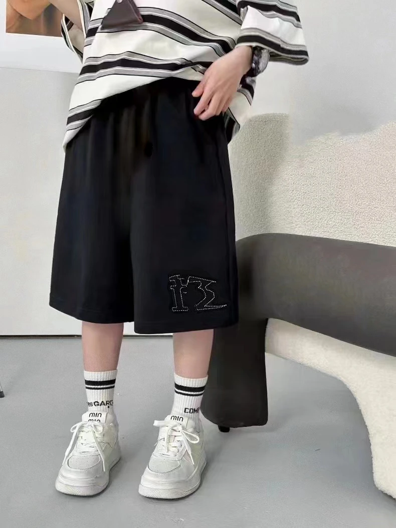 夏款儿童男女童针织中裤9322