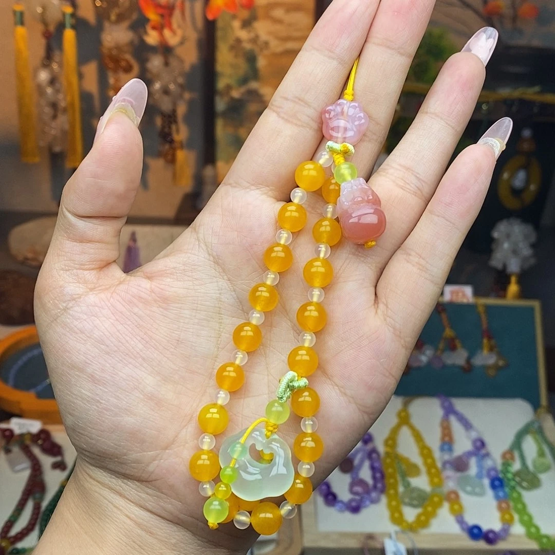 玛瑙/玉髓车挂未镶嵌挂件