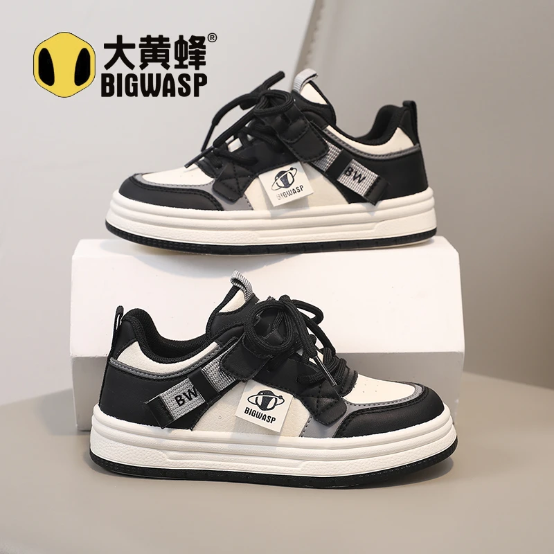 大黄蜂秋季童鞋2025新款男女童校园小白鞋户外运动休闲鞋宝宝鞋潮