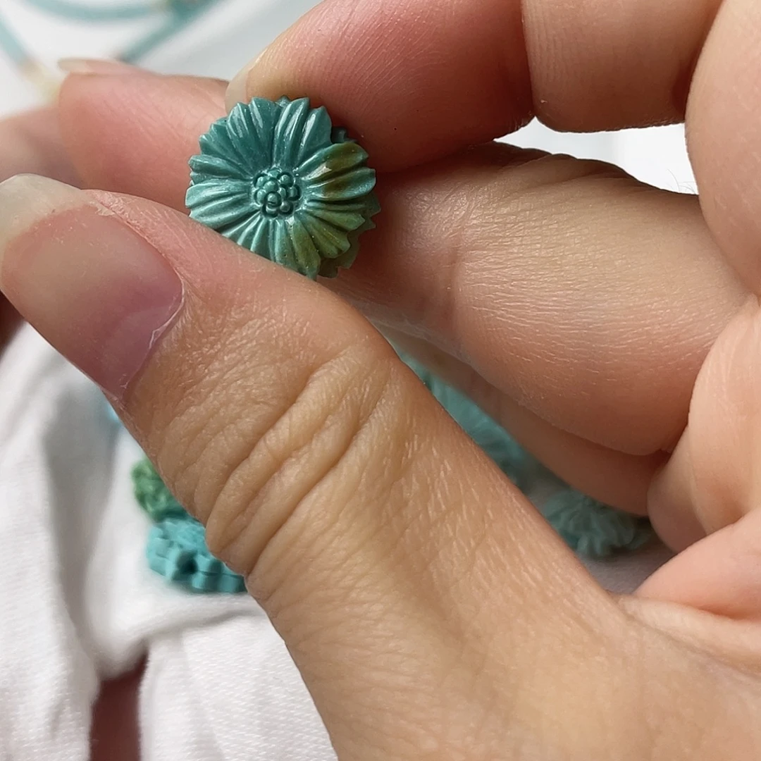 柠***茶未镶嵌绿松石配饰