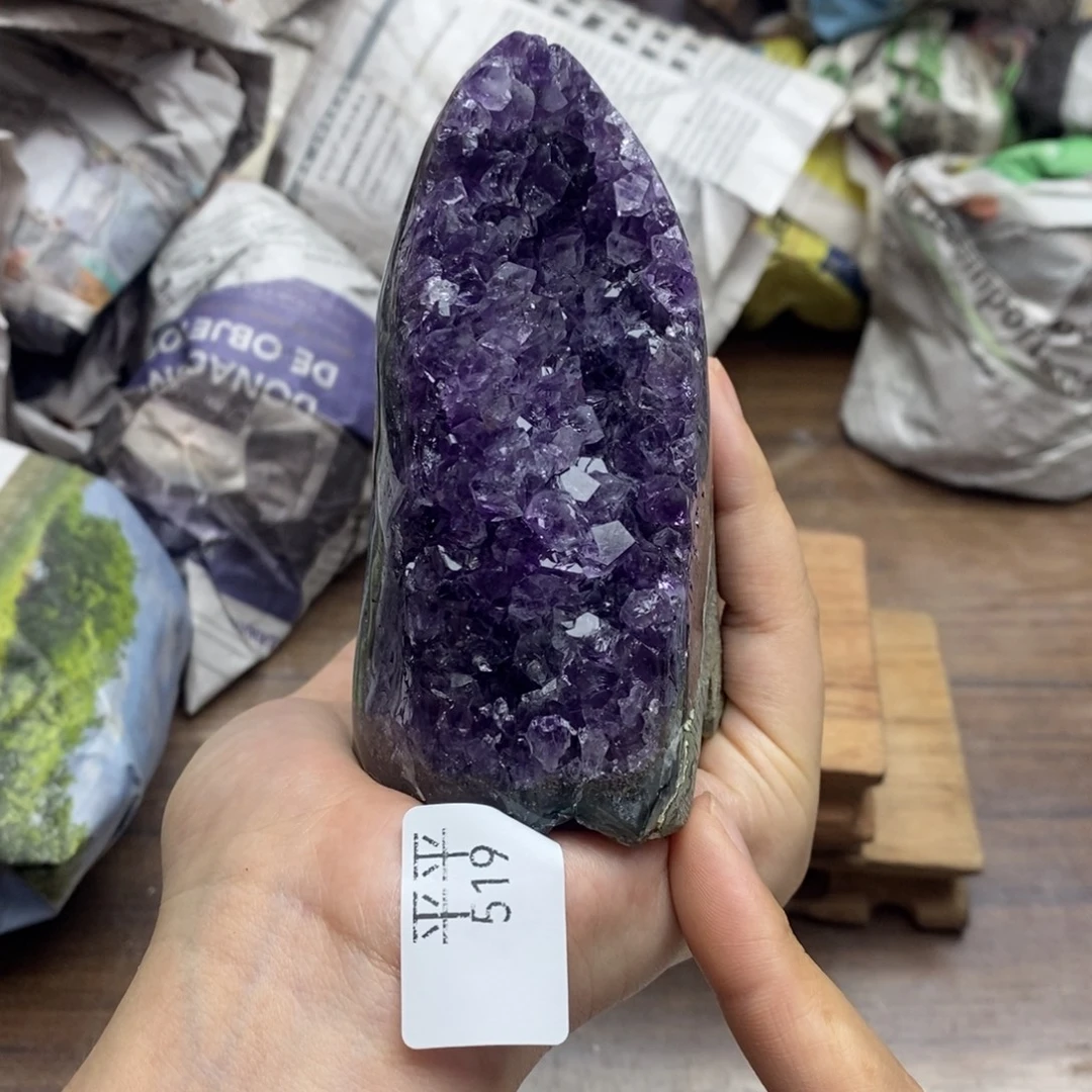 紫晶珠宝半成品未镶嵌
