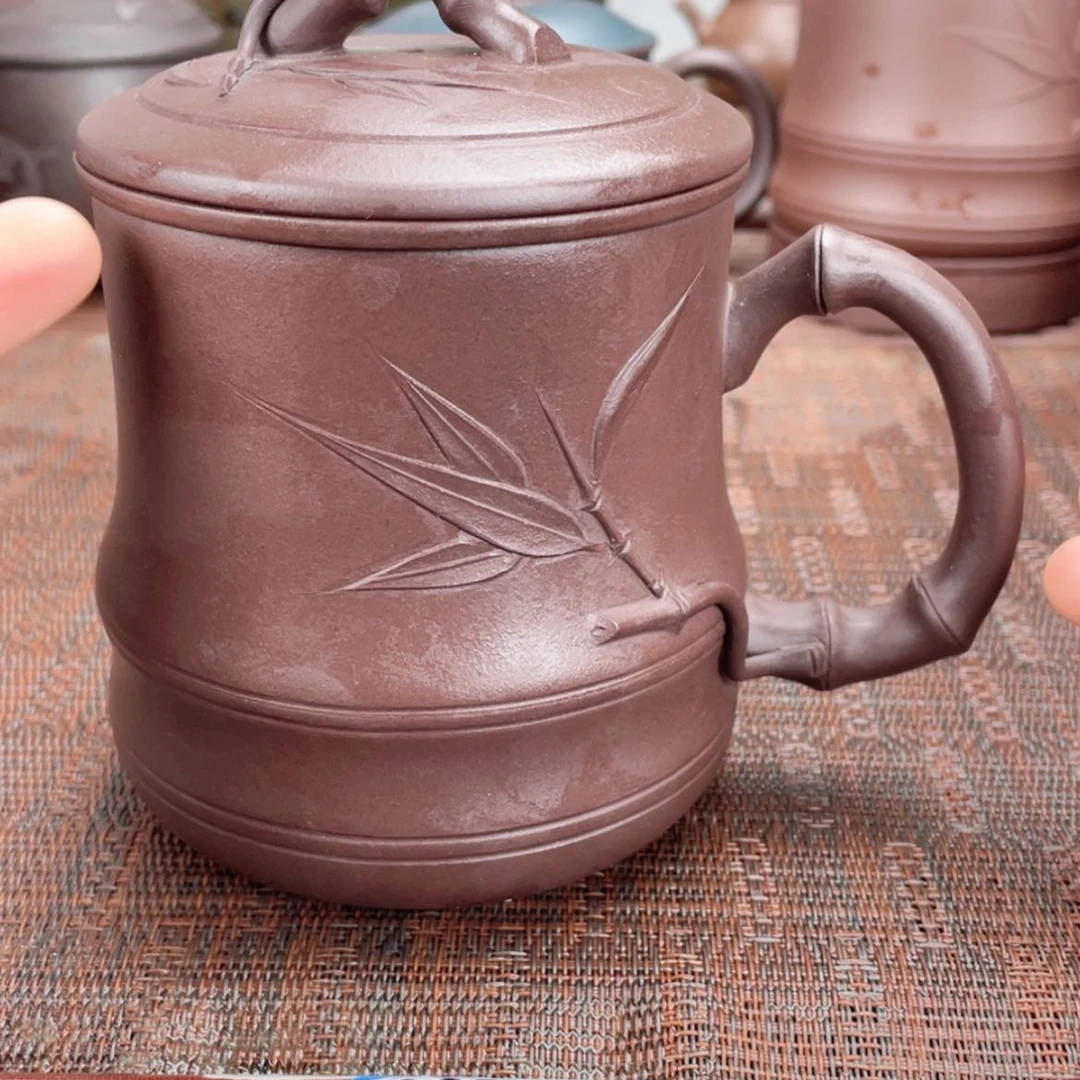 【闪购商品】紫砂茶杯宜兴原矿紫砂盖杯微瑕