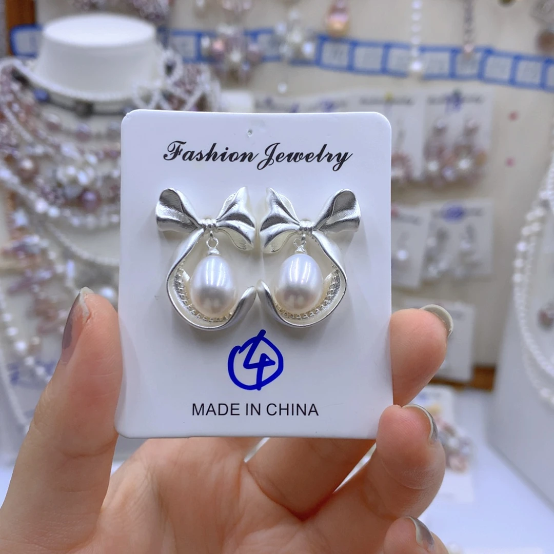 淡水珍珠颈饰银S925镶嵌