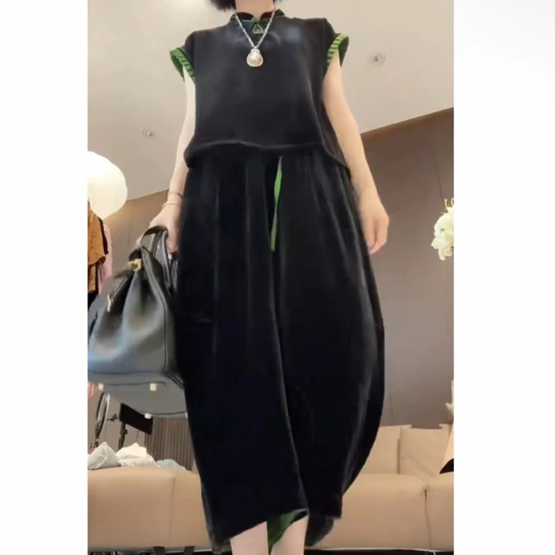 新款国风时尚休闲短袖上衣搭配九分裤套装