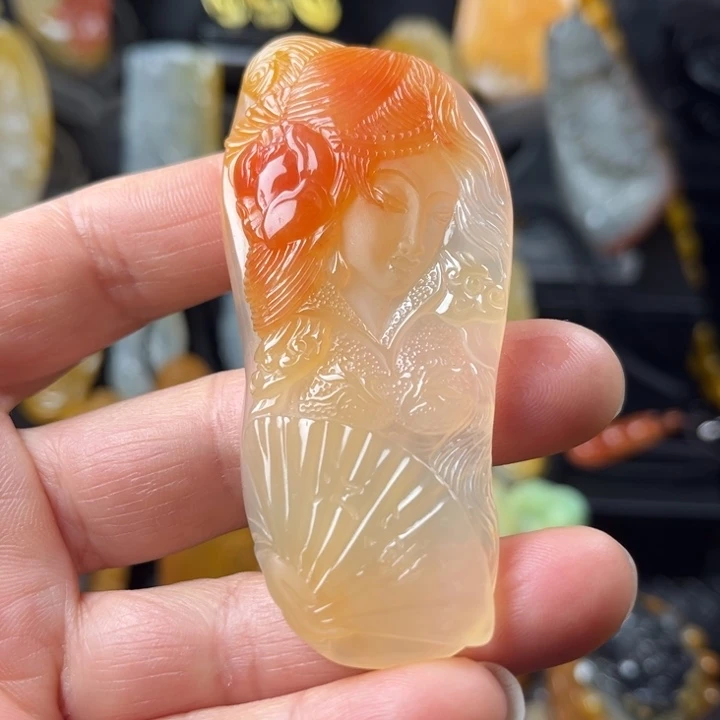 石英质玉（黄龙玉）未镶嵌手链