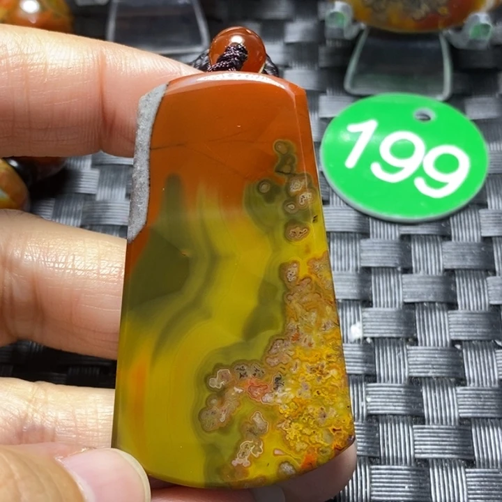 未镶嵌颈饰玛瑙/玉髓虾***眼