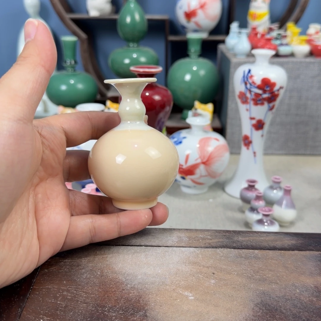 陶瓷手工小花器摆件