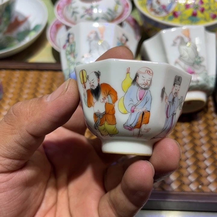 纯手绘精品盖碗杯