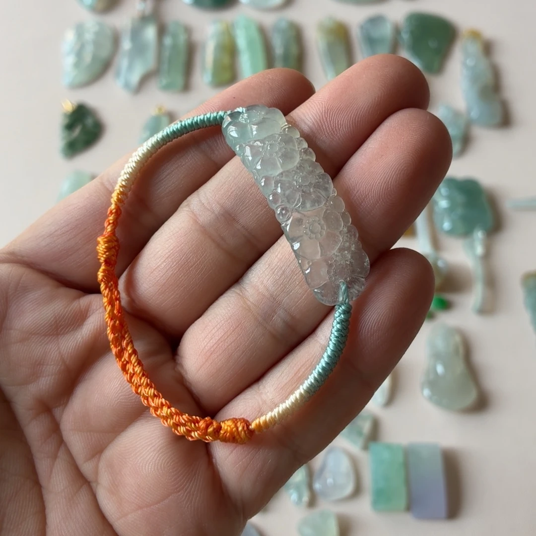 翡翠未镶嵌颈饰天然缅甸翡翠A货