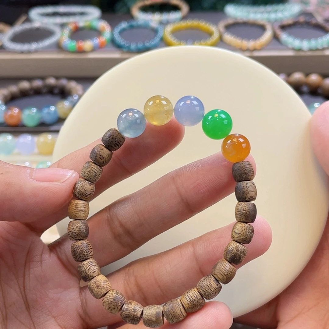 【闪购商品】颈饰未镶嵌翡翠浓彩多宝