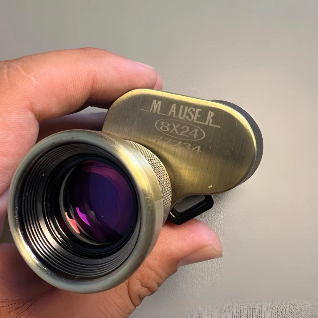 毛瑟 m 古典小单筒户外旅游野外便携式手持望远镜 黄