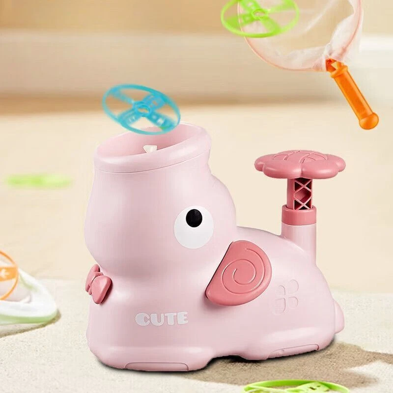 玩具脚踩飞碟户外男女孩竹蜻蜓飞盘小象汪汪脚踏弹射