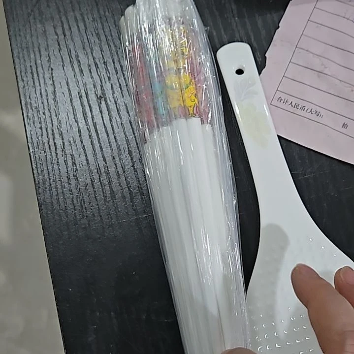 瓷片微瑕珐琅彩万花筷子10双饭勺一个6666