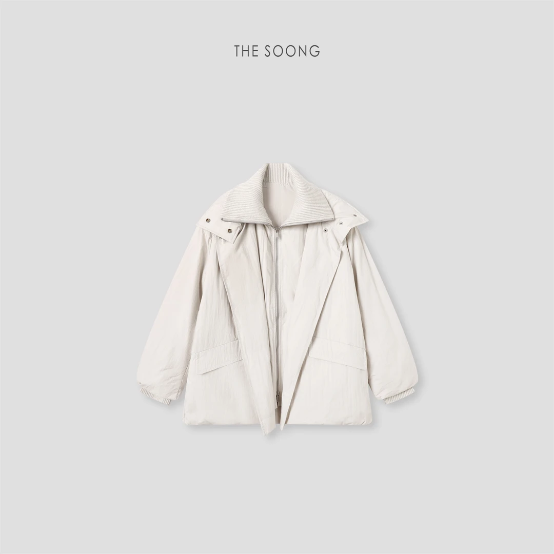 THESOONG|"椰奶白"进口机织定织定染90白鸭绒锁绒羽绒服YRF8103