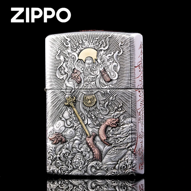 ZIPPO正品打火机/S925纯银套壳重甲【真武大帝】DY9902TJ【阿明】