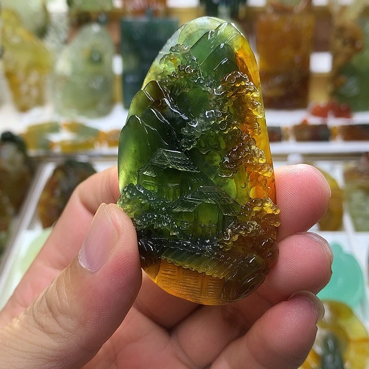 蛇纹石玉未镶嵌珠宝半成品