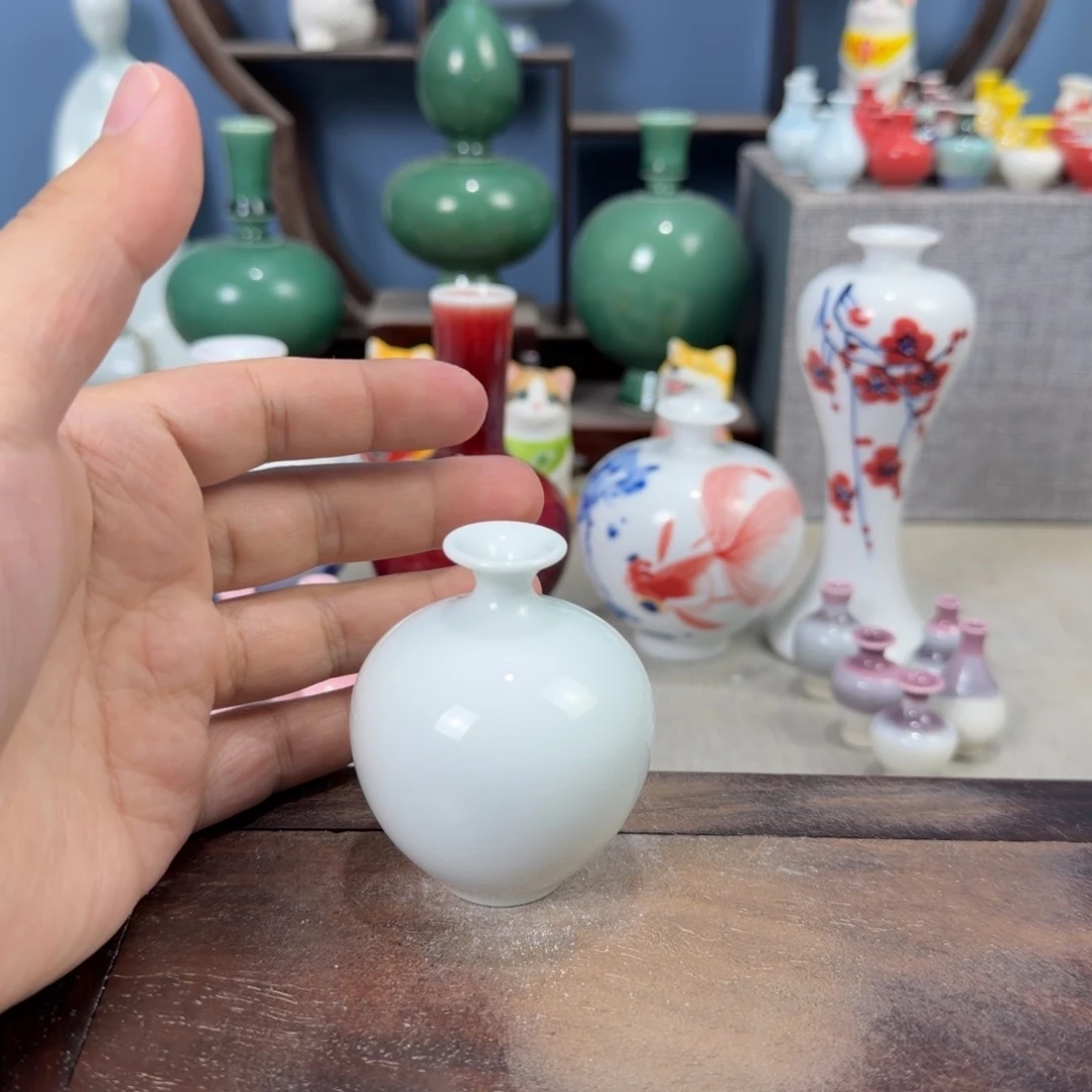 陶瓷手工小花器摆件